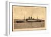 Messageries Maritimes, Vue Du Paquebot Lotus-null-Framed Giclee Print