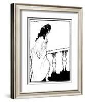 Messalina-Aubrey Beardsley-Framed Art Print