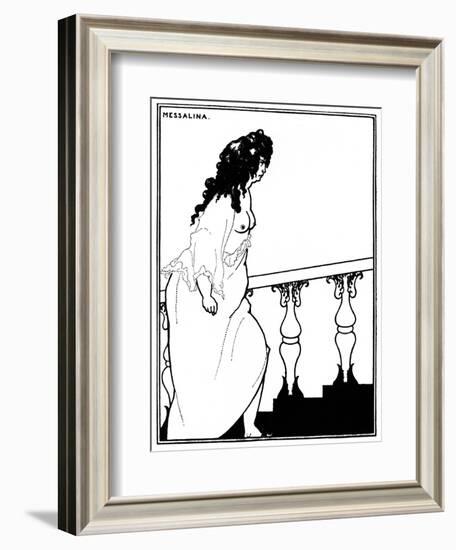 Messalina-Aubrey Beardsley-Framed Art Print