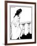 Messalina-Aubrey Beardsley-Framed Art Print