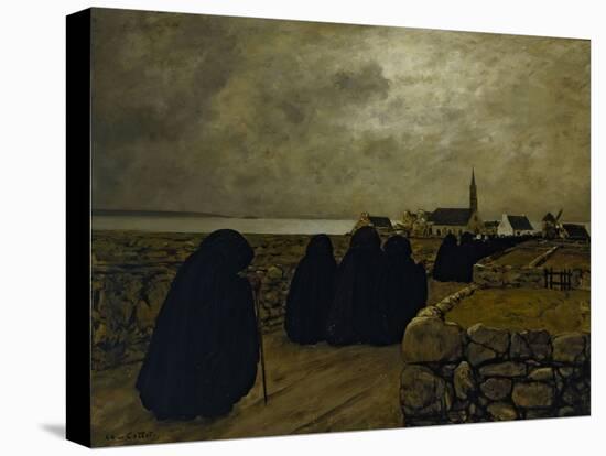 Messe basse en hiver, Bretagne, 1902-Charles Cottet-Stretched Canvas