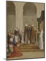 Messe de saint Martin, évêque de Tours-Eustache Le Sueur-Mounted Giclee Print