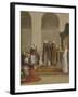 Messe de saint Martin, évêque de Tours-Eustache Le Sueur-Framed Giclee Print