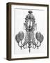 Messenger Gas Lit Chandelier-null-Framed Art Print