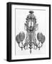 Messenger Gas Lit Chandelier-null-Framed Art Print