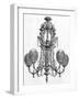 Messenger Gas Lit Chandelier-null-Framed Art Print