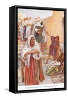 Messengers Bring News of the Syrians Flight-Arthur A. Dixon-Framed Stretched Canvas