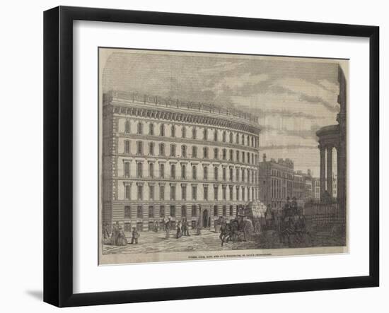 Messers Cook, Sons, and Company's Warehouse, St Paul's Churchyard-null-Framed Giclee Print