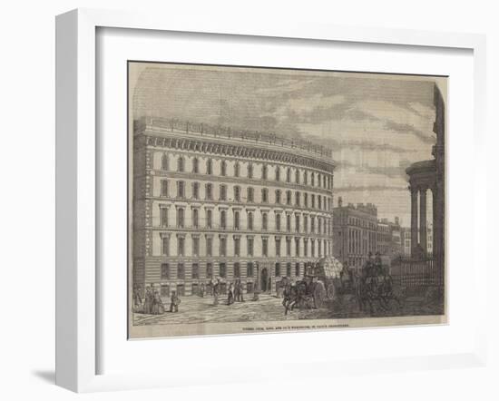 Messers Cook, Sons, and Company's Warehouse, St Paul's Churchyard-null-Framed Giclee Print