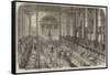 Messers Cope's Christmas Entertainment to their Workpeople at St George's Hall, Liverpool-null-Framed Stretched Canvas