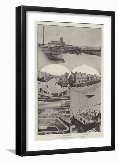 Messers Lever Brothers' Soap Works, Port Sunlight, Near Birkenhead-null-Framed Premium Giclee Print