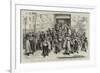 Messers Marshall's Flax Mill, Factory Hands Leaving for Dinner-null-Framed Giclee Print
