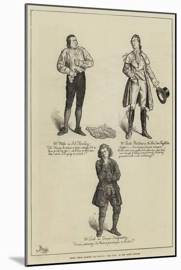 Messers Phelps, Mathews, and Toole in John Bull, at the Gaiety Theatre-Frederick Barnard-Mounted Giclee Print