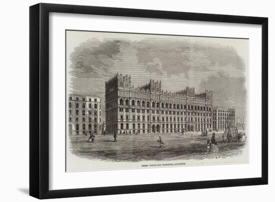 Messers Watts's New Warehouse, Manchester-null-Framed Giclee Print