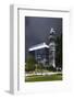 Messeturm, Messe Frankfurt, District Gallus, European District, Frankfurt on the Main-Axel Schmies-Framed Photographic Print