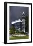 Messeturm, Messe Frankfurt, District Gallus, European District, Frankfurt on the Main-Axel Schmies-Framed Photographic Print