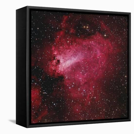 Messier 17, the Swan Nebula in Sagittarius-null-Framed Stretched Canvas