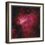 Messier 17, the Swan Nebula in Sagittarius-null-Framed Photographic Print