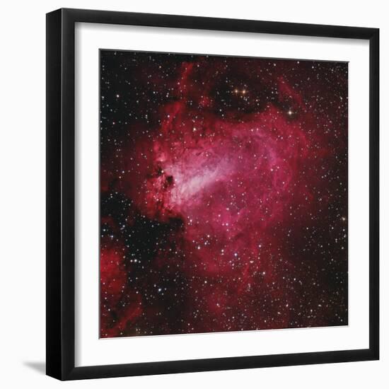 Messier 17, the Swan Nebula in Sagittarius-null-Framed Photographic Print