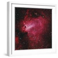Messier 17, the Swan Nebula in Sagittarius-null-Framed Photographic Print