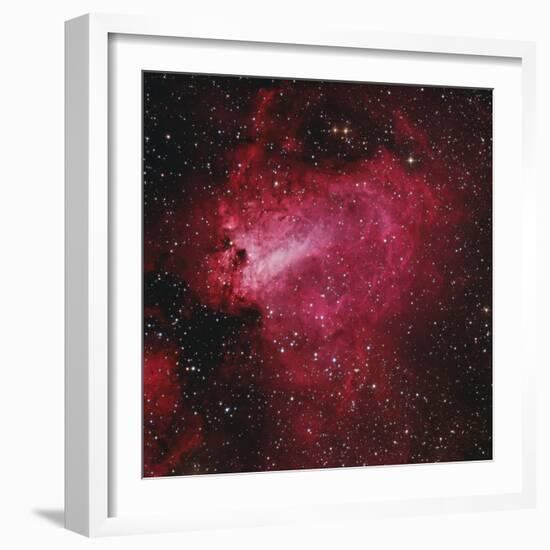 Messier 17, the Swan Nebula in Sagittarius-null-Framed Photographic Print