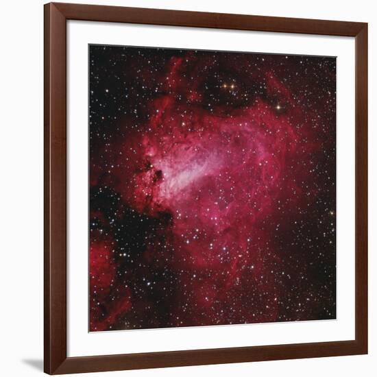 Messier 17, the Swan Nebula in Sagittarius-null-Framed Photographic Print