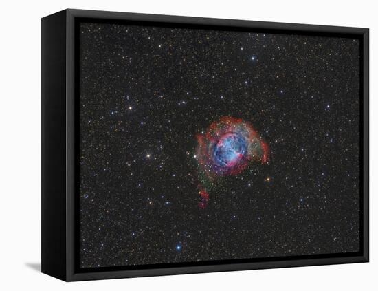 Messier 27, the Dumbbell Nebula-null-Framed Stretched Canvas