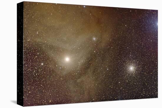 Messier 4 and NGC 6144 Globular Clusters with Antares, a Red Supergiant Star-null-Stretched Canvas