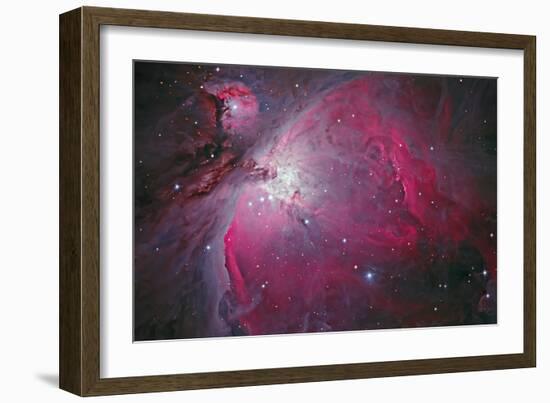 Messier 42, the Orion Nebula-null-Framed Photographic Print