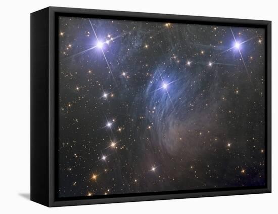 Messier 45, the Pleiades, an Open Star Cluster in the Taurus Constellation-null-Framed Stretched Canvas