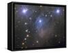 Messier 45, the Pleiades, an Open Star Cluster in the Taurus Constellation-null-Framed Stretched Canvas