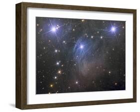 Messier 45, the Pleiades, an Open Star Cluster in the Taurus Constellation-null-Framed Photographic Print