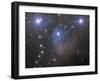 Messier 45, the Pleiades, an Open Star Cluster in the Taurus Constellation-null-Framed Photographic Print