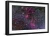 Messier 52 and the Bubble Nebula in Cassiopeia-Stocktrek Images-Framed Photographic Print