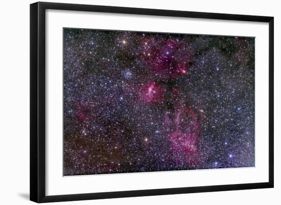 Messier 52 and the Bubble Nebula in Cassiopeia-Stocktrek Images-Framed Photographic Print