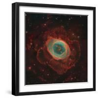 Messier 57, the Ring Nebula-Stocktrek Images-Framed Premium Photographic Print