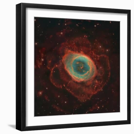 Messier 57, the Ring Nebula-Stocktrek Images-Framed Premium Photographic Print