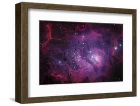 Messier 8, the Lagoon Nebula-Stocktrek Images-Framed Photographic Print