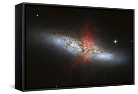 Messier 82, a Starburst Galaxy in the Constellation Ursa Major-null-Framed Stretched Canvas