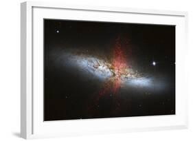 Messier 82, a Starburst Galaxy in the Constellation Ursa Major-null-Framed Photographic Print