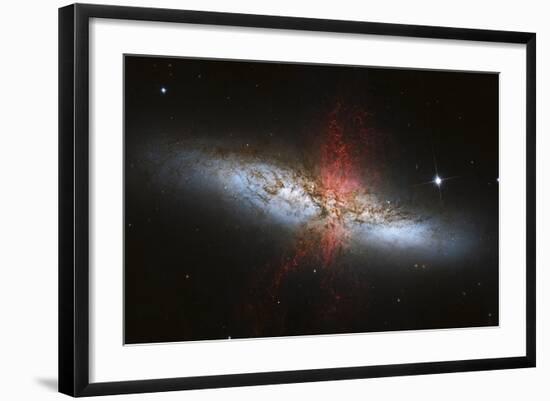 Messier 82, a Starburst Galaxy in the Constellation Ursa Major-null-Framed Photographic Print