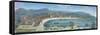 Messina - a Panoramic View of the Port-Juan Ruiz Melgarejo-Framed Stretched Canvas