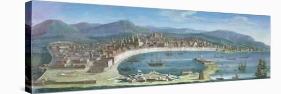 Messina - a Panoramic View of the Port-Juan Ruiz Melgarejo-Stretched Canvas