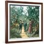 Messina (Sicily), Among the Cacti-Leon, Levy et Fils-Framed Photographic Print