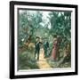 Messina (Sicily), Among the Cacti-Leon, Levy et Fils-Framed Photographic Print