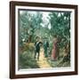 Messina (Sicily), Among the Cacti-Leon, Levy et Fils-Framed Photographic Print