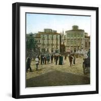 Messina (Sicily), Piazza Del Duomo-Leon, Levy et Fils-Framed Premium Photographic Print