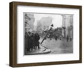 Messina, Sicily Street Scene after the 'Quake-null-Framed Photographic Print