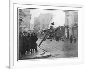 Messina, Sicily Street Scene after the 'Quake-null-Framed Photographic Print