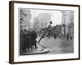 Messina, Sicily Street Scene after the 'Quake-null-Framed Photographic Print